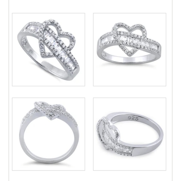 Sterling silver 925 with CZ ring - Picture 2 of 2